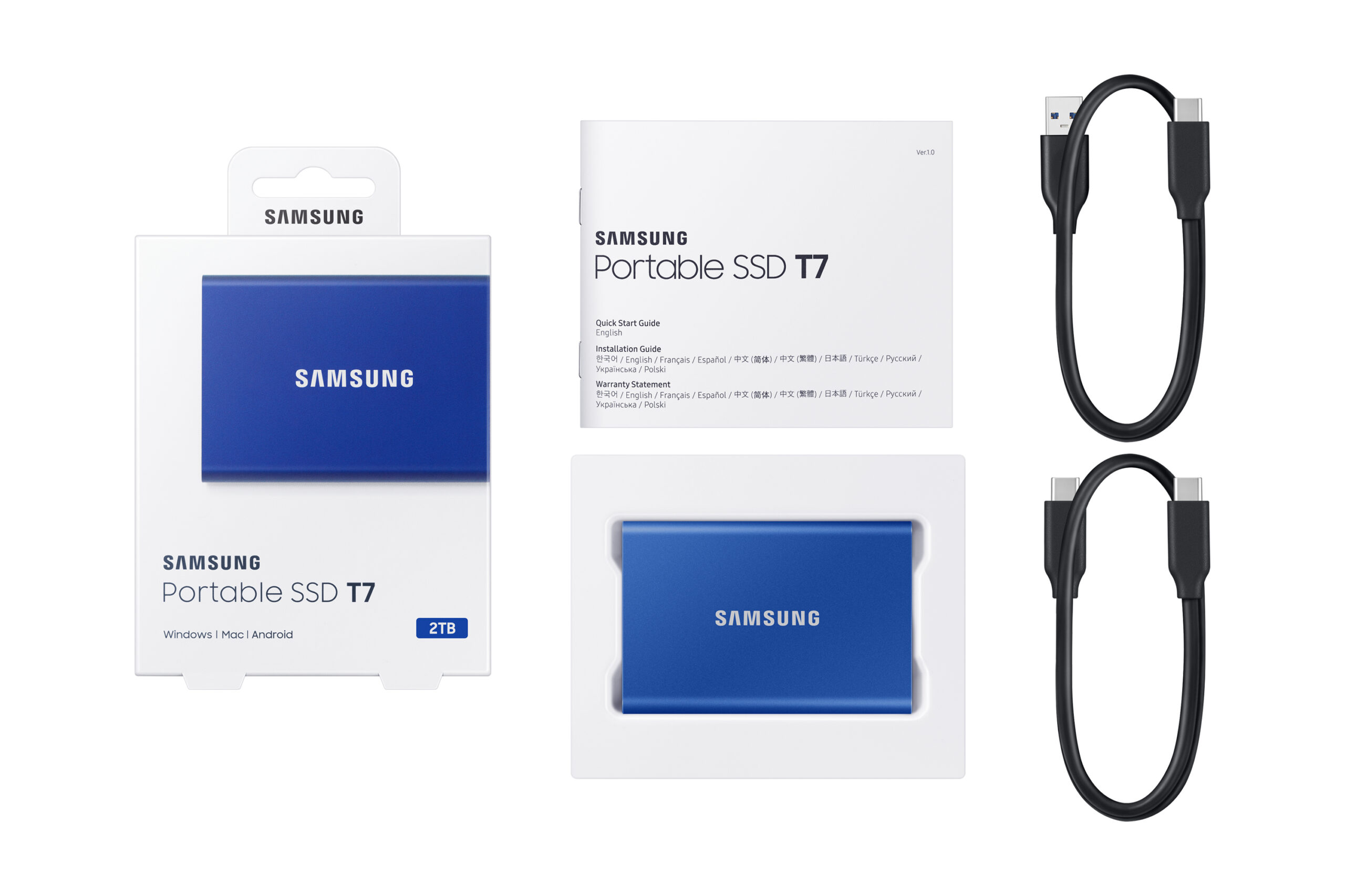 Samsung Portable SSD T7 2 TB USB Type-C 3.2 Gen 2 (3.1 Gen 2) Blauw - Afbeelding 13