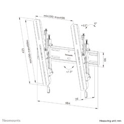 Neomounts WL35S-850BL14 TV-beugel wand 40-75" - kantelbaar - vergrendelbaar - snelle installatie - Afbeelding 21