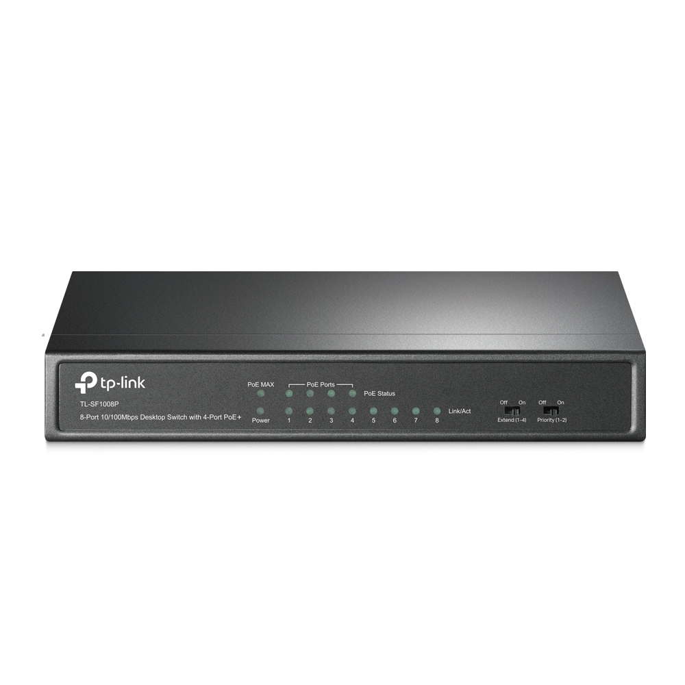 TP-Link TL-SF1008P Unmanaged Fast Ethernet (10/100) Power over Ethernet (PoE) Zwart - Afbeelding 2