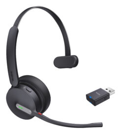Yealink WH64 Hybrid Mono UC Headset Draadloos Hoofdband Kantoor/callcenter Micro-USB Bluetooth Zwart