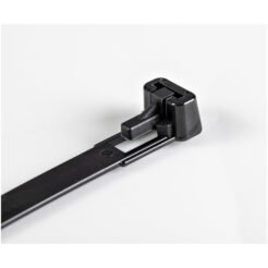 StarTech.com 15 cm Zwarte Herbruikbare Kabelbinders 7 mm Breed, 35 mm Bundeldiameter, 22 kg Treksterkte Hersluitbare Nylon Snelbinders voor Binnen/Buiten, 94V-2/UL Listed, 100 stuks - Afbeelding 3