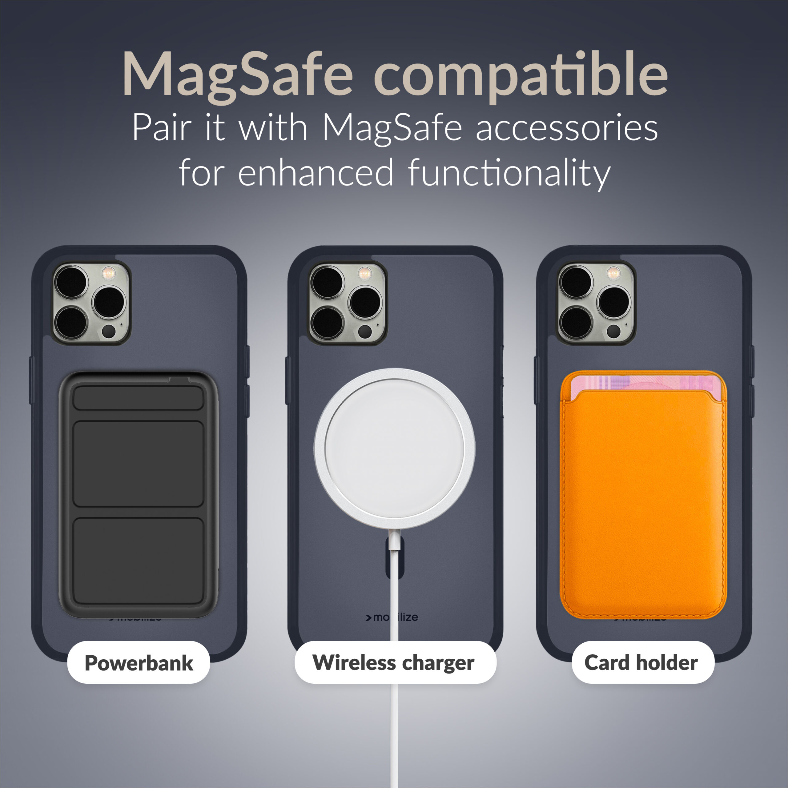 Mobilize MagSafe Compatible Hybrid Pro Case Apple iPhone 17 Pro Max Blue - Afbeelding 7