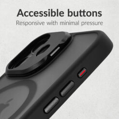 Mobilize MagSafe Compatible Hybrid Pro Case with Camera Stand Apple iPhone Air Black - Afbeelding 2