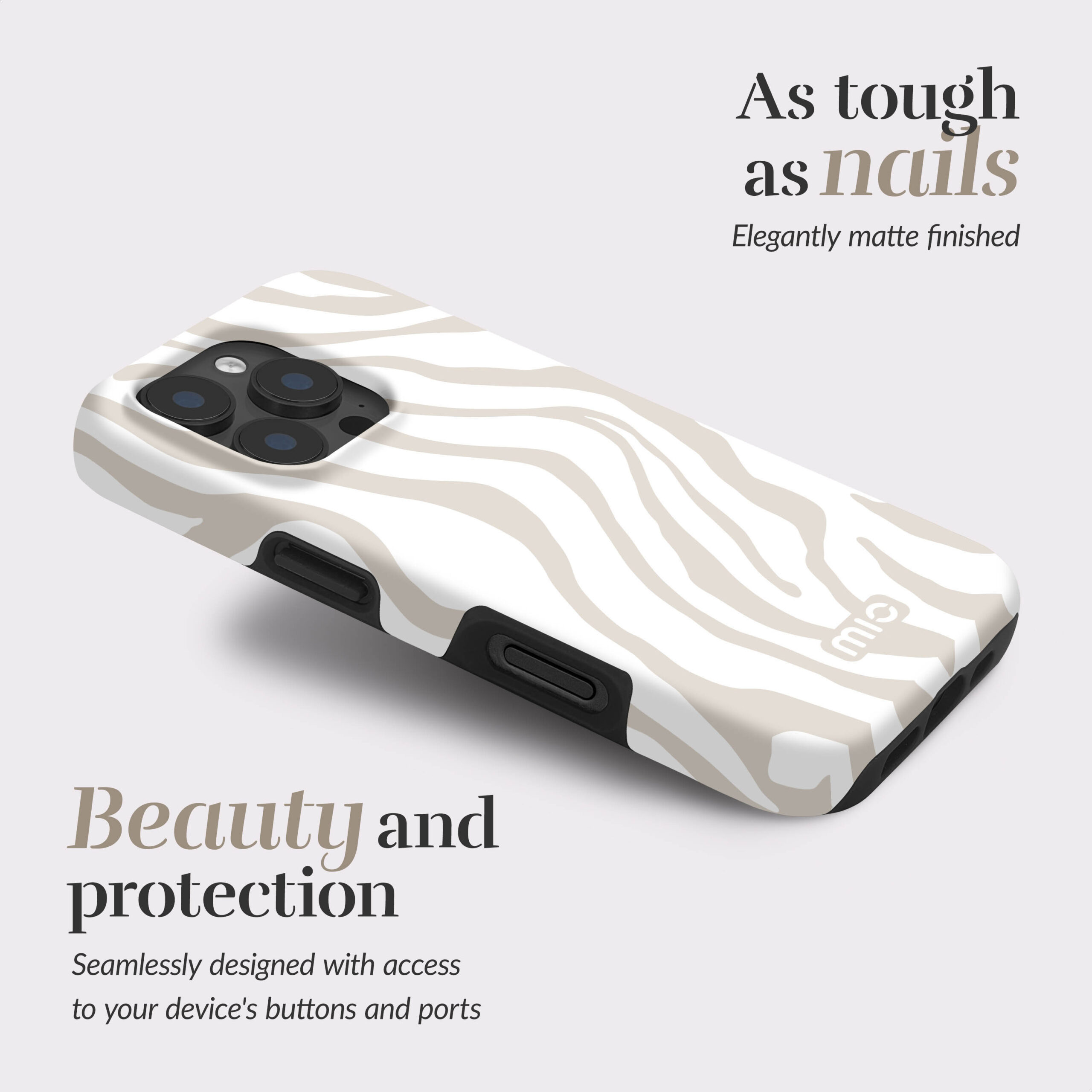 MIO Sandy Zebra Magsafe Compatible for iPhone 17 Pro Max - Afbeelding 4
