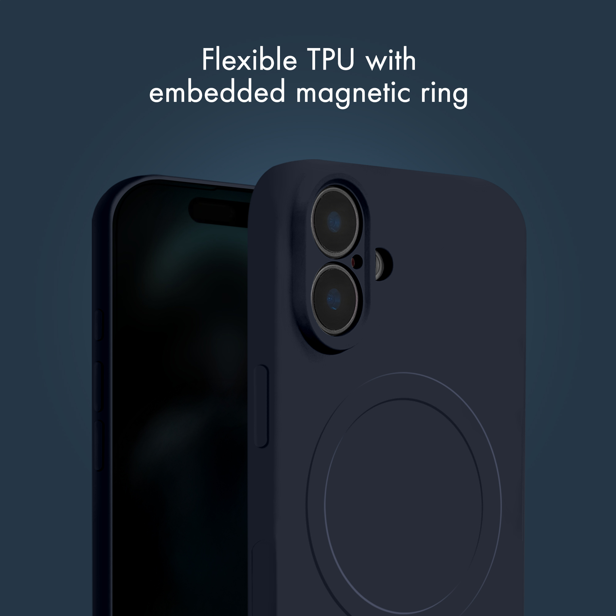 My Style Protective Flex Magsafe Compatible Case for Samsung Galaxy S25 FE 5G Midnight Blue - Afbeelding 5