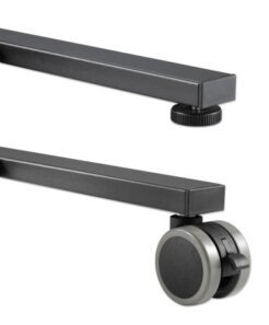 Manhattan Trolley voor TV’s en monitoren, voor schermen 34"–55", VESA-compatibiliteit: van 200x200 tot 400x400 mm (controleer de afmetingen van de vier montagegaten aan de achterzijde), max. 35 kg, 4 hoogteposities, zwart - Afbeelding 7