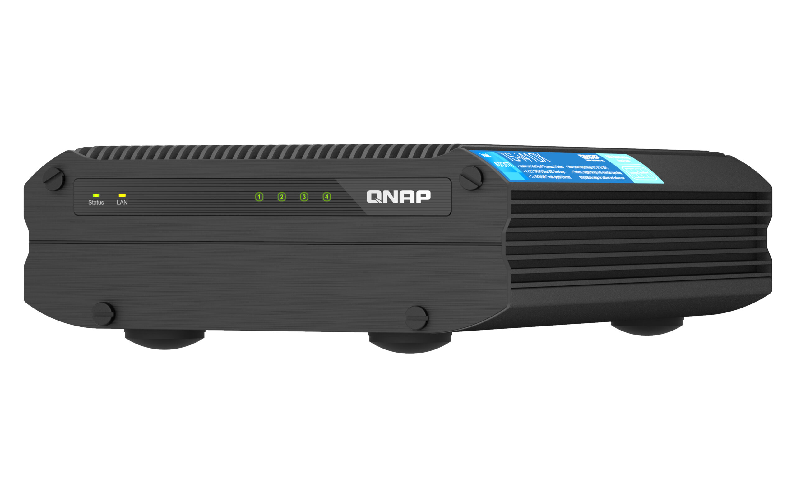 QNAP TS-I410X NAS Tower Intel Atom® x6425E 8 GB 0 TB QNAP QTS Zwart - Afbeelding 5