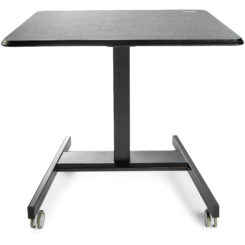 StarTech.com Mobiel Bureau Ergonomisch Zit-Sta Computermeubel op Wielen One Touch verstelbare Mobiele Werkplek Bureautafel op Wielen voor Computer/Laptop ideaal voor Onderwijs - Afbeelding 6