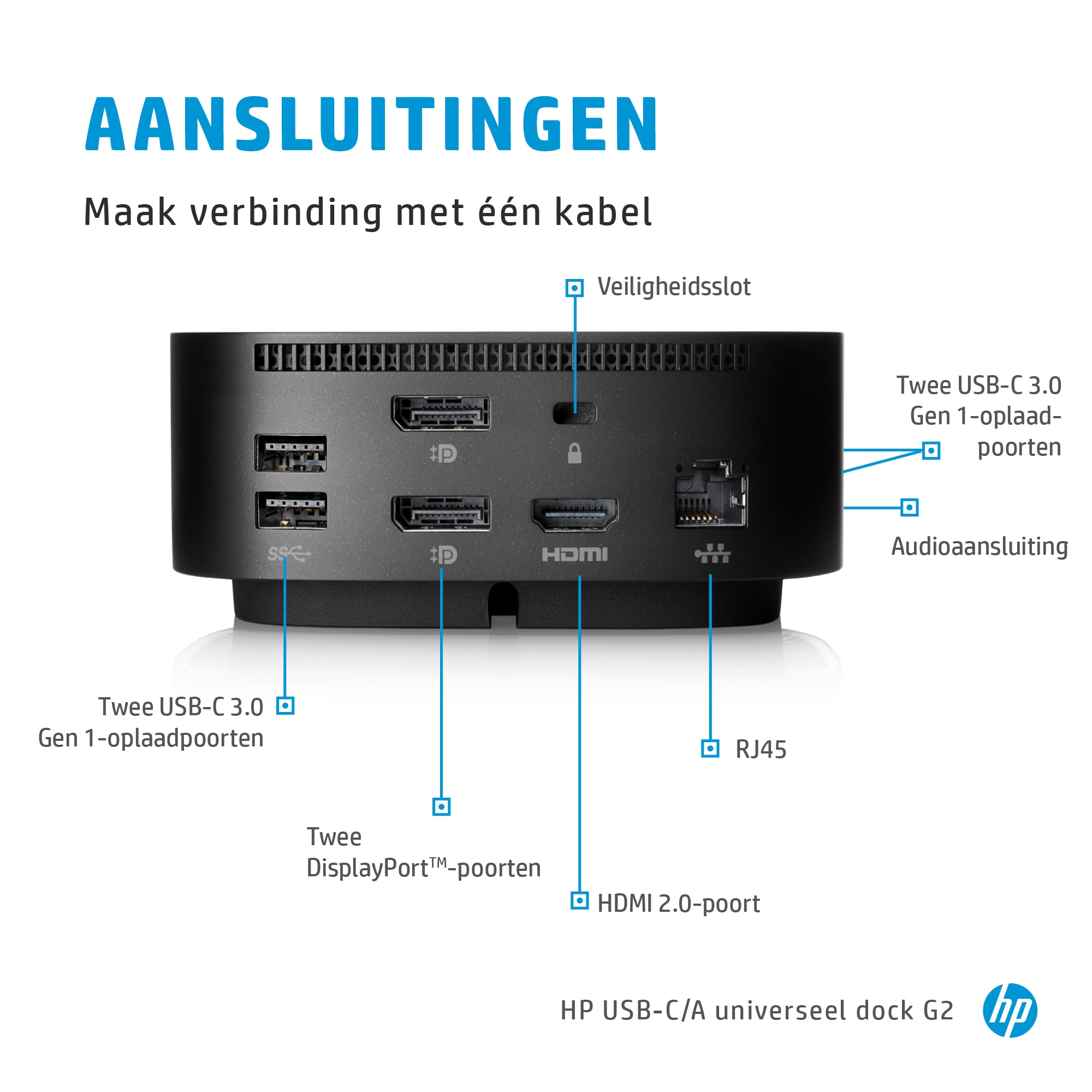 HP USB-C dock G5 - Afbeelding 21