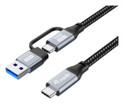 Equip 128431 USB-kabel USB 3.2 Gen 2x2 1 m USB A/USB C USB C 20 Gbit/s 100 W Zwart - Afbeelding 2