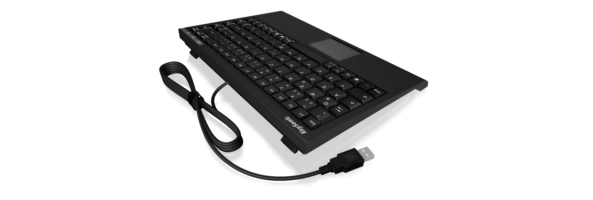 KeySonic ACK-540U+ (DE) toetsenbord Kantoor USB QWERTZ Duits Zwart - Afbeelding 4