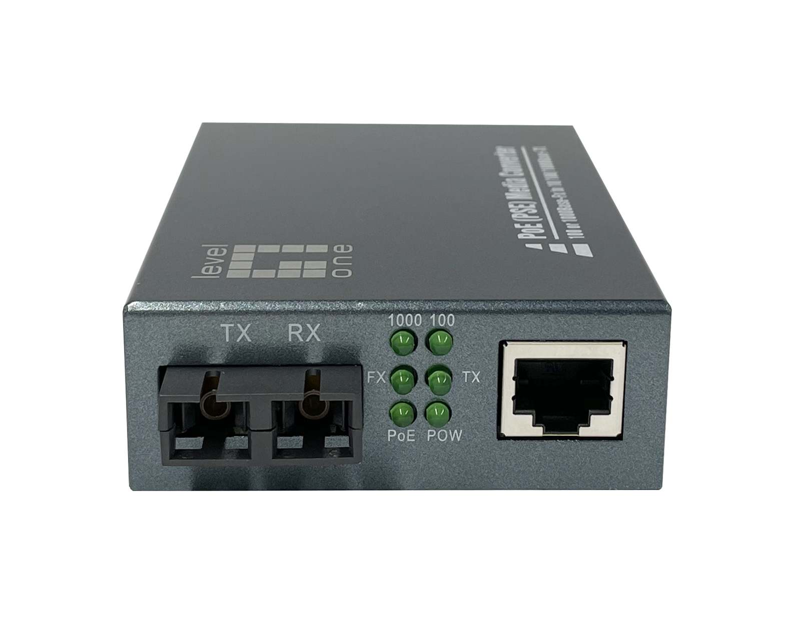 LevelOne GVT-2013 netwerk media converter 1000 Mbit/s 850 nm Multimode Grijs - Afbeelding 2