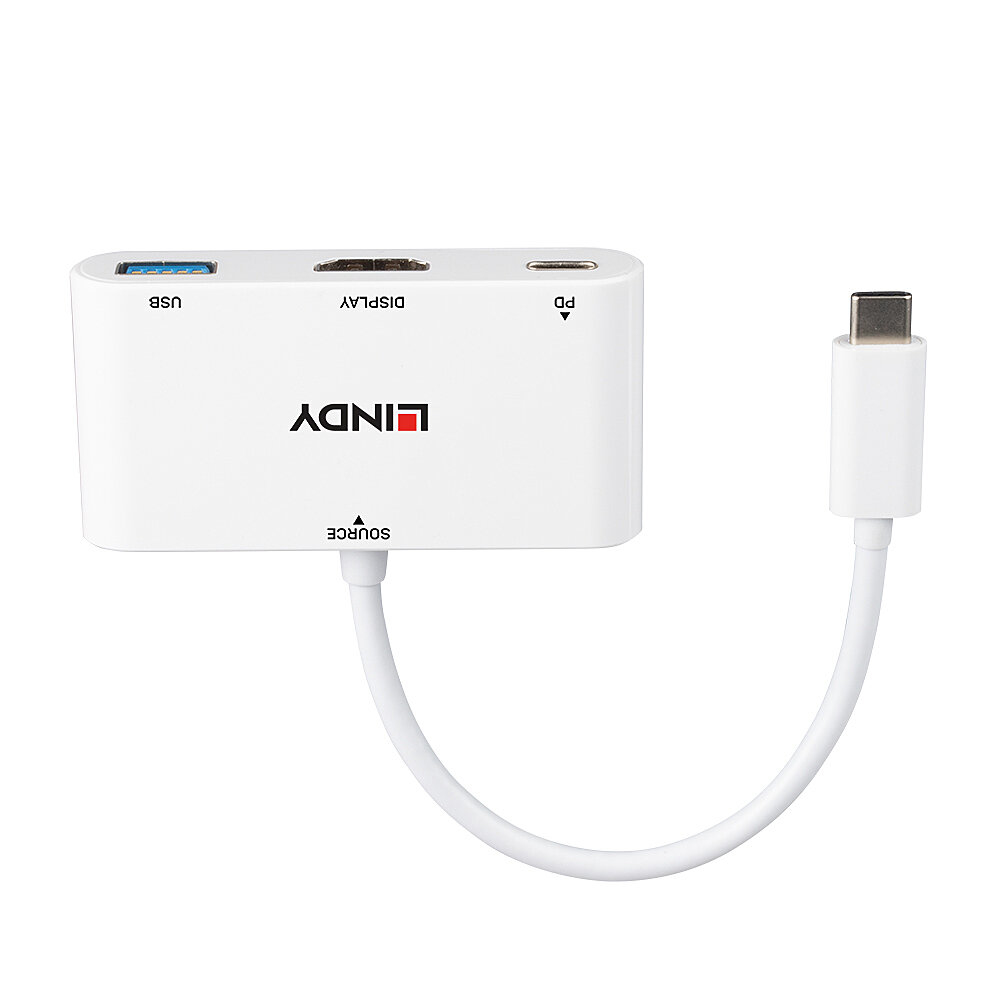 Lindy 43340 USB grafische adapter 3840 x 2160 Pixels Wit - Afbeelding 3