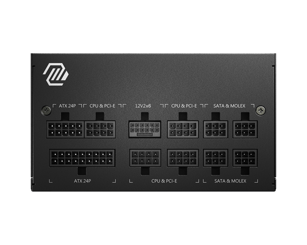 MSI MAG A750GL PCIE5 power supply unit 750 W 20+4 pin ATX ATX Zwart - Afbeelding 3