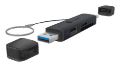 ICY BOX IB-CR203-CU3 geheugenkaartlezer USB 3.2 Gen 1 (3.1 Gen 1) Type-A/Type-C Zwart