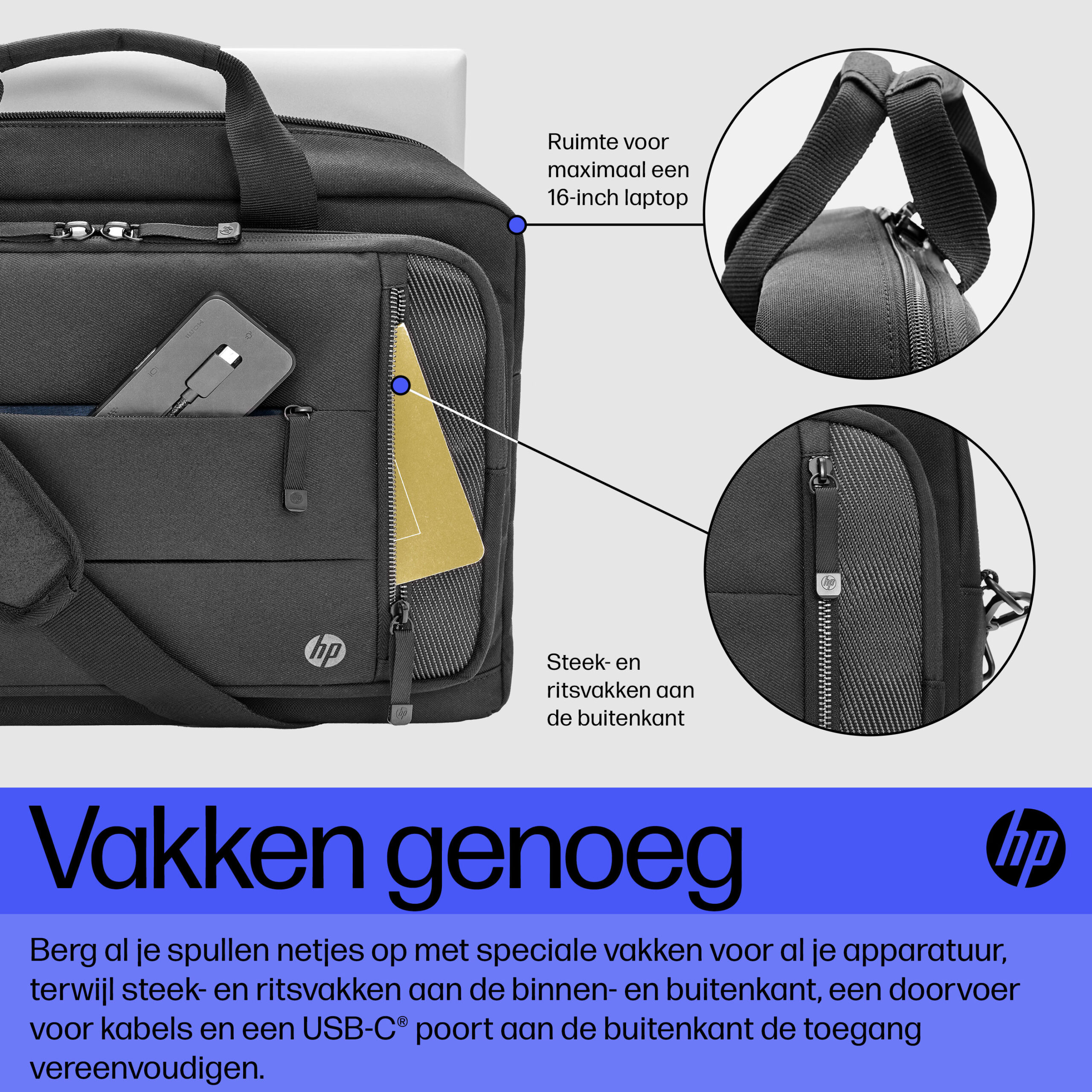 HP Renew Executive 16 inch laptoptas - Afbeelding 6