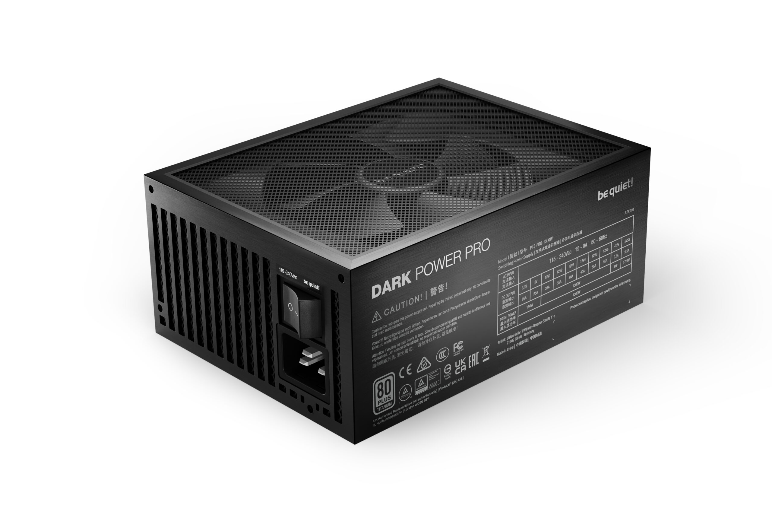 be quiet! Dark Power Pro 13 | 1300W power supply unit 20+4 pin ATX ATX Zwart - Afbeelding 4