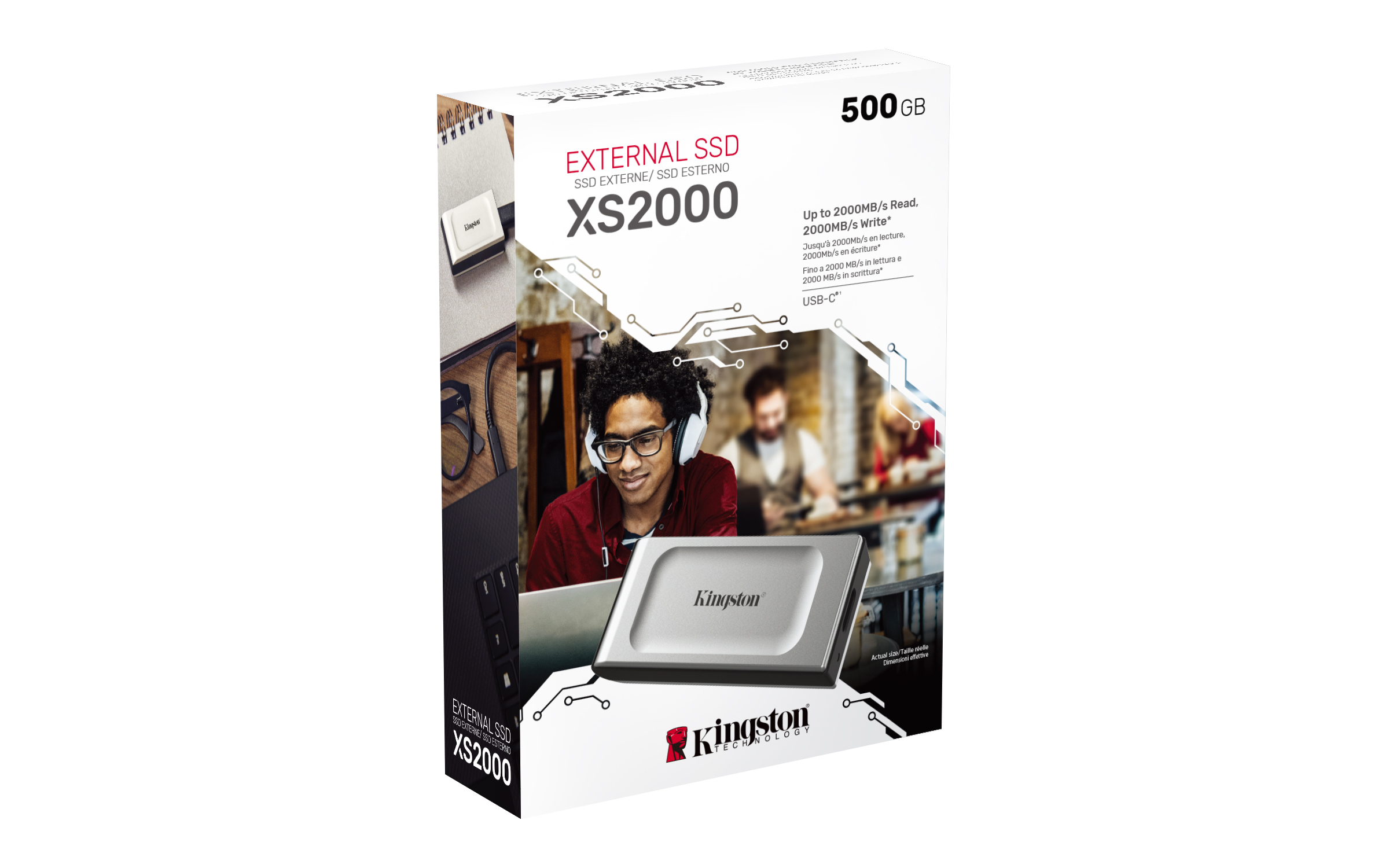 Kingston Technology 500G Draagbare SSD XS2000 - Afbeelding 7