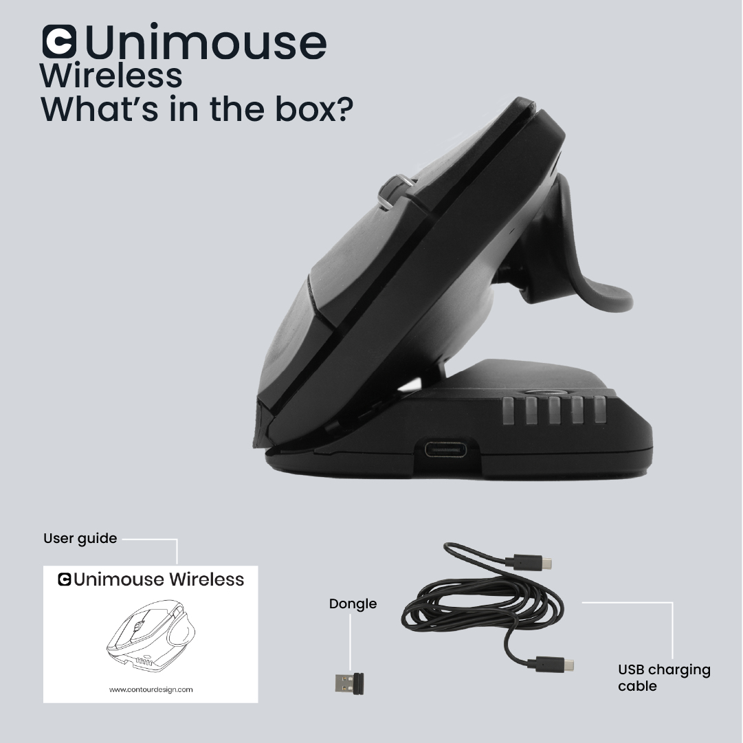 Contour Design Unimouse Right Hand, wireless - Afbeelding 10