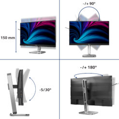 Philips 6000 series 27B2U6903/00 computer monitor 68,6 cm (27") 3840 x 2160 Pixels 4K Ultra HD LED Antraciet - Afbeelding 4