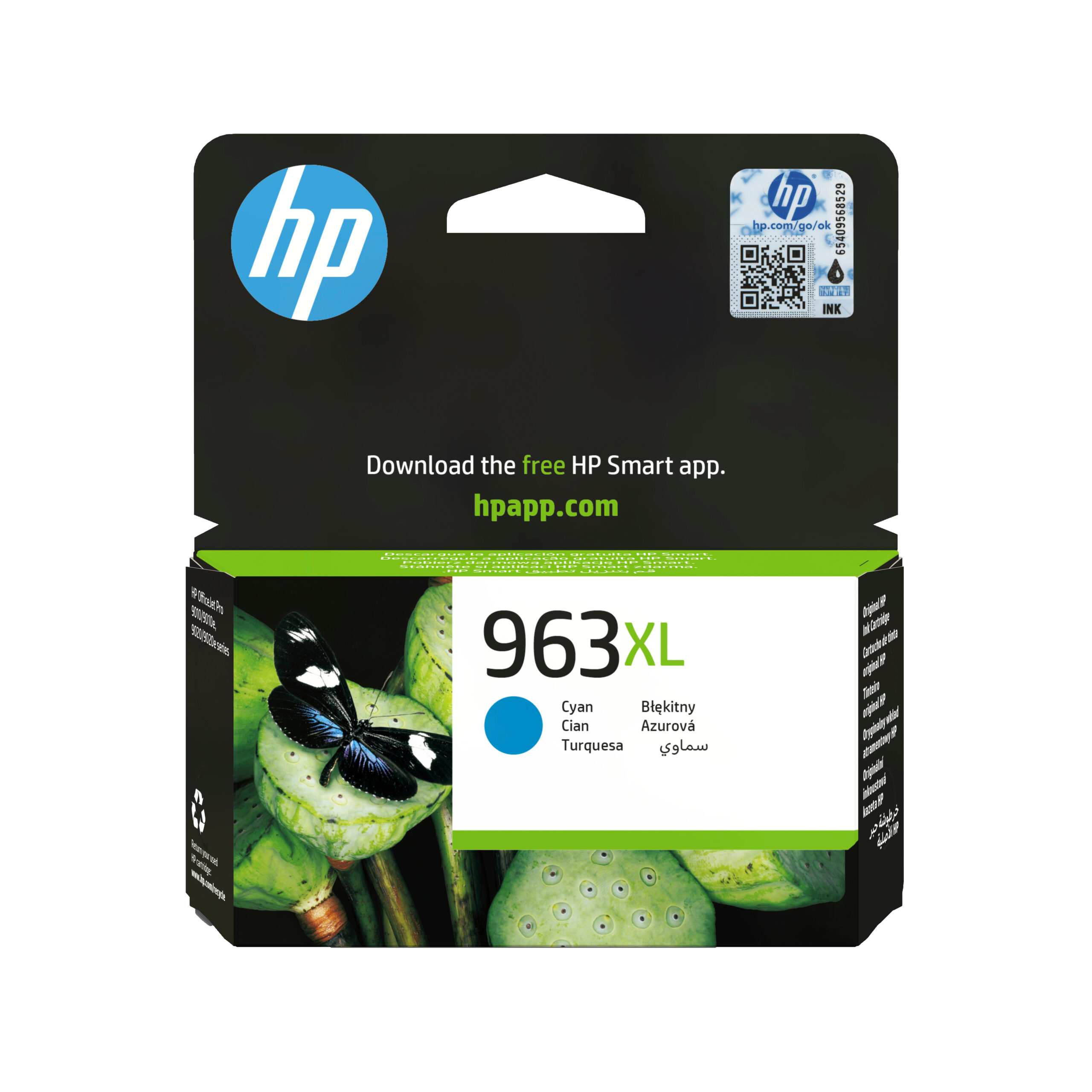 HP 963XL originele high-capacity cyaan inktcartridge - Afbeelding 2