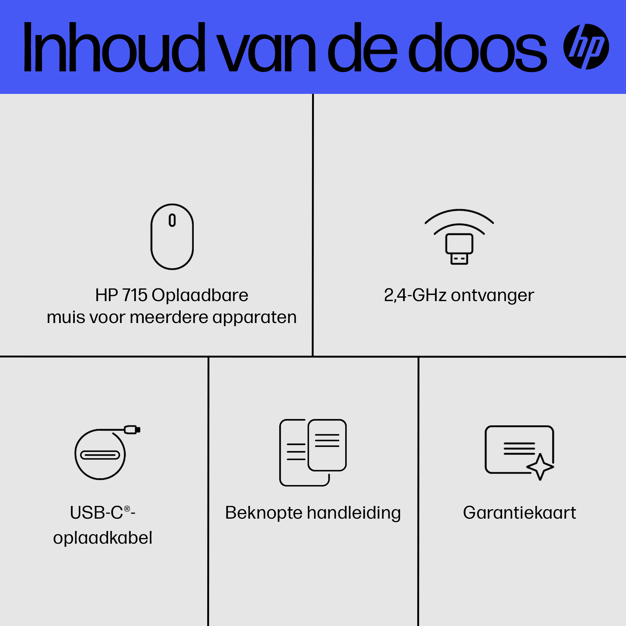 HP 715 oplaadbare muis voor meerdere apparaten - Afbeelding 13