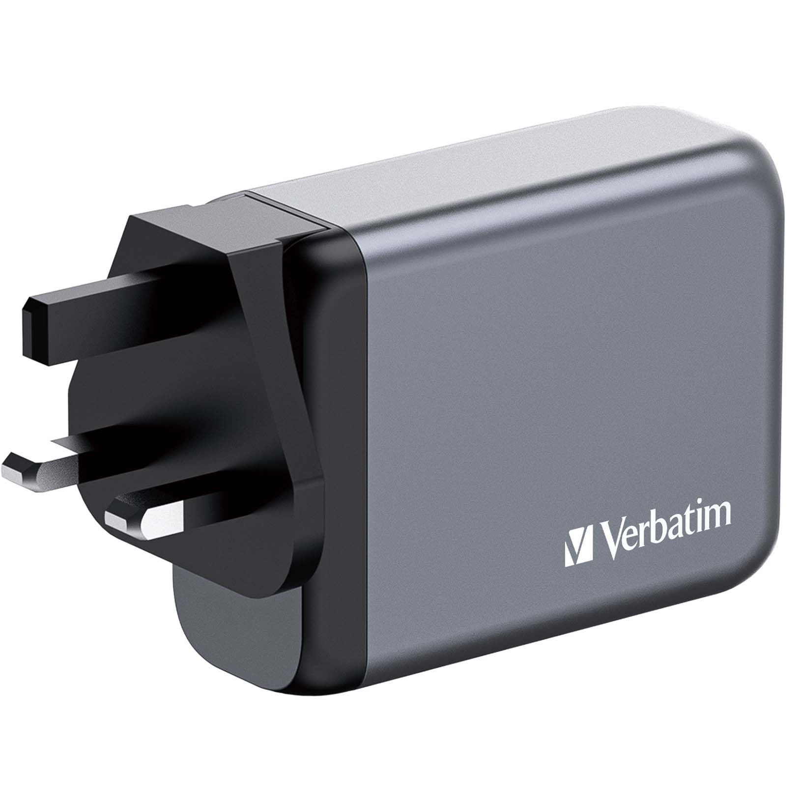Verbatim 100 W GaN-wandoplader met vier poorten 2 x USB-C PD 100 W / 1 x USB-C PD 65 W / 1 x USB-A QC 3.0 (EU/VK/VS) - Afbeelding 9