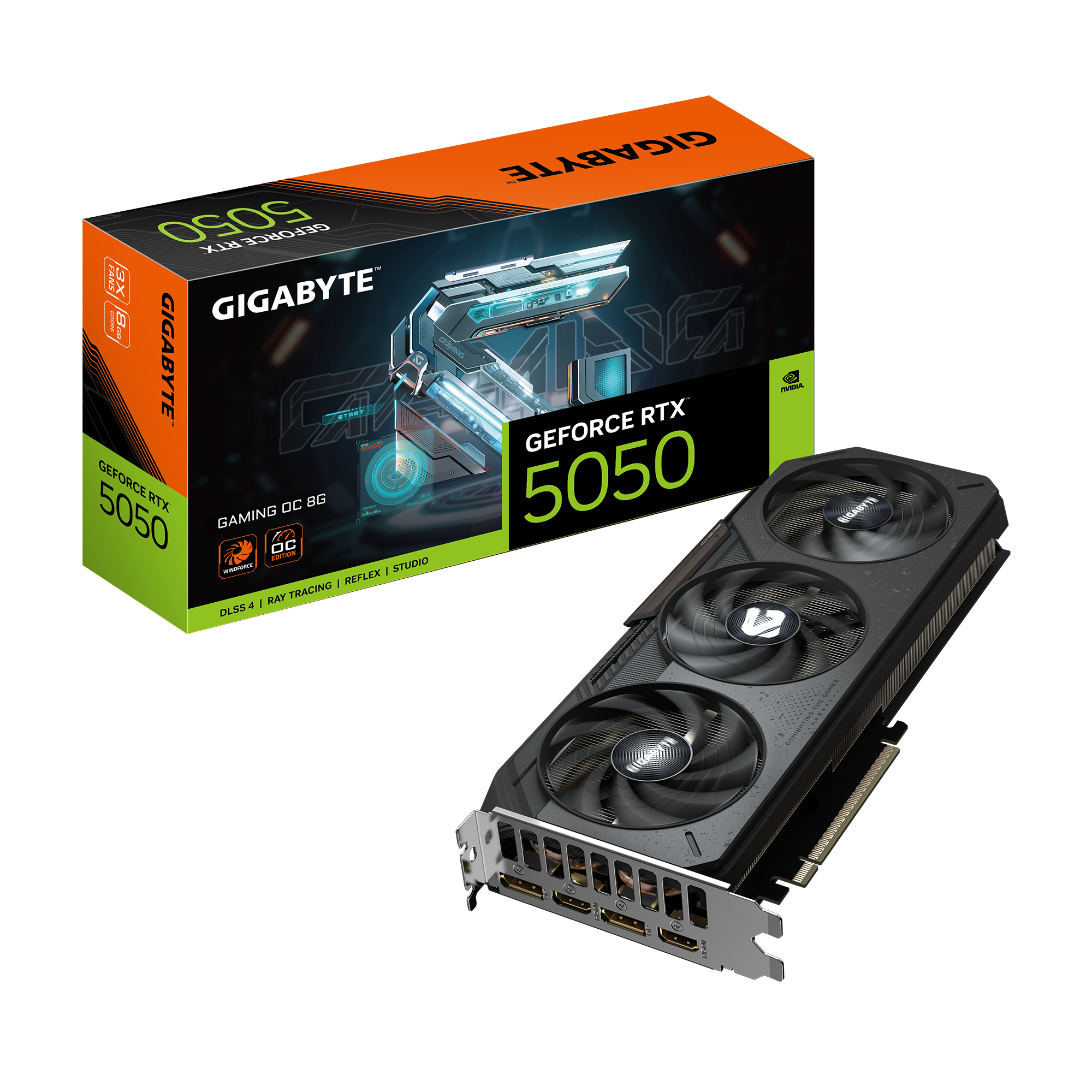 GIGABYTE GeForce RTX 5050 GAMING OC 8G NVIDIA 8 GB GDDR6 - Afbeelding 2
