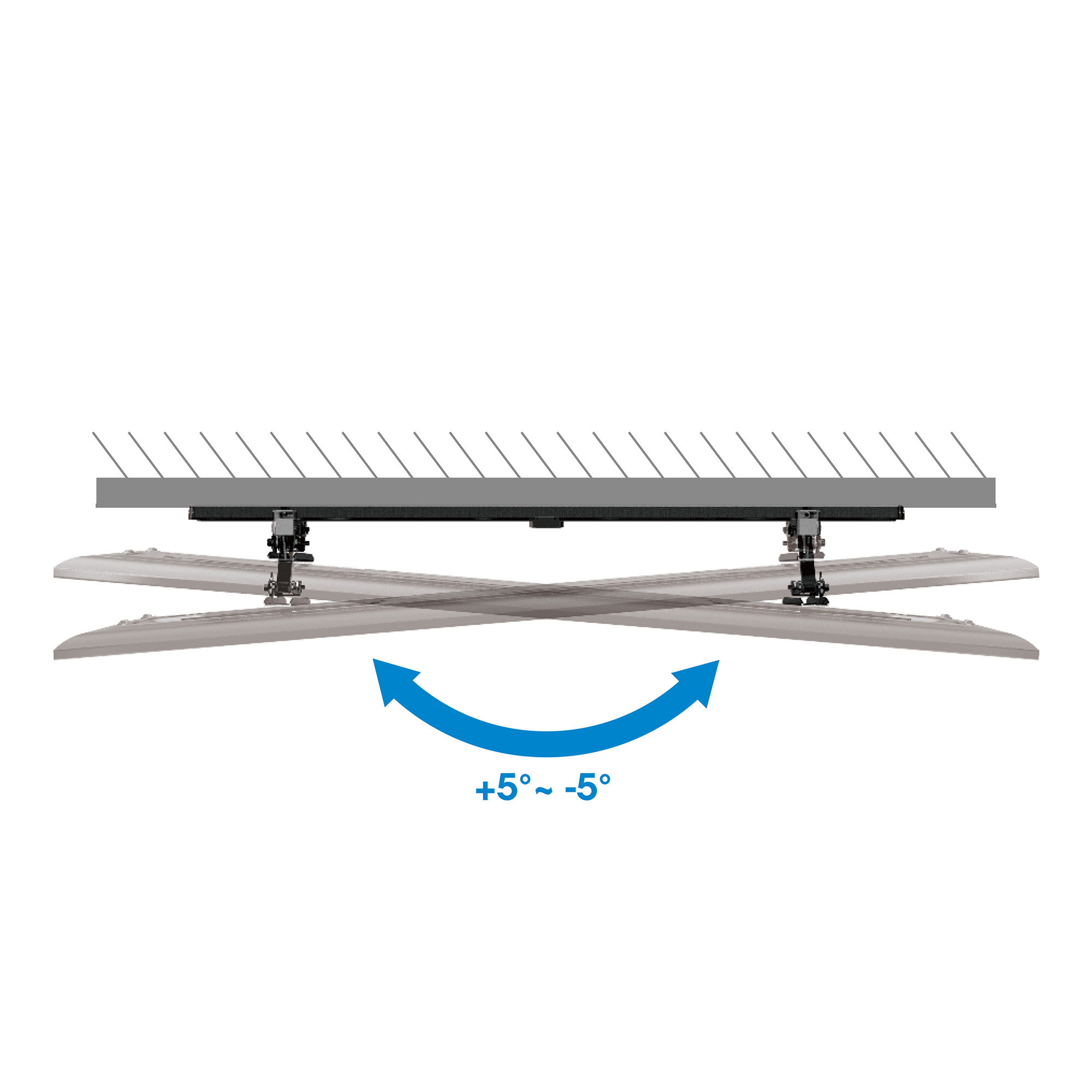 Manhattan Wandbeugel met verlenging voor TV’s en monitoren (Kantelbaar, anti-diefstal), voor schermen 37"–100", VESA-compatibiliteit: van 200×200 tot 800×400 mm (controleer de afmetingen van de vier montagegaten aan de achterzijde), max 75 kg, zwart - Afbeelding 11