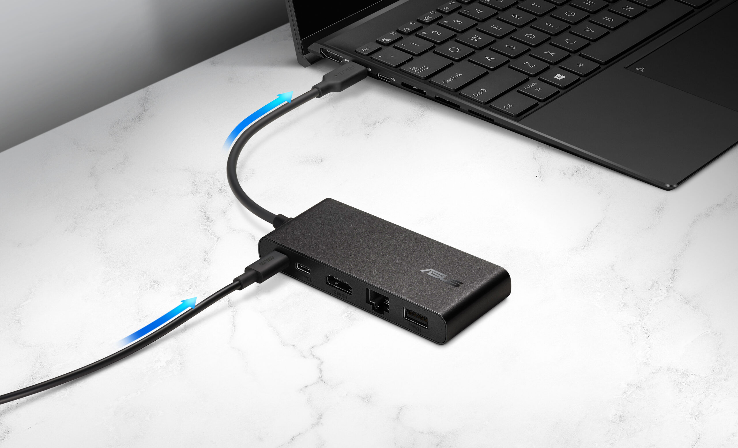 ASUS Dual 4K USB-C Dock DC201 Bedraad USB 3.2 Gen 2 (3.1 Gen 2) Type-C Zwart - Afbeelding 9
