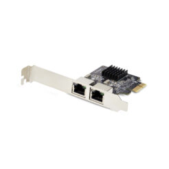StarTech.com 2-Port Gigabit PCIe Ethernet Adapter Kaart, 1Gbps PCIe Netwerkkaart, 10/100/1000Mbps PCI Express NIC, Dual Realtek RTL8111H, Windows en Linux, TAA