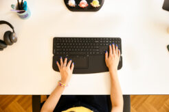 Contour Design Balance toetsenbord Kantoor RF-draadloos + Bluetooth AZERTY Frans Zwart - Afbeelding 5