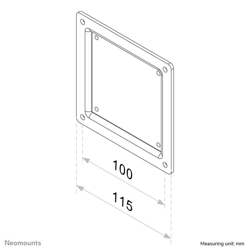 Neomounts FPMA-VESA100 VESA-adapter 10-30" - Afbeelding 3