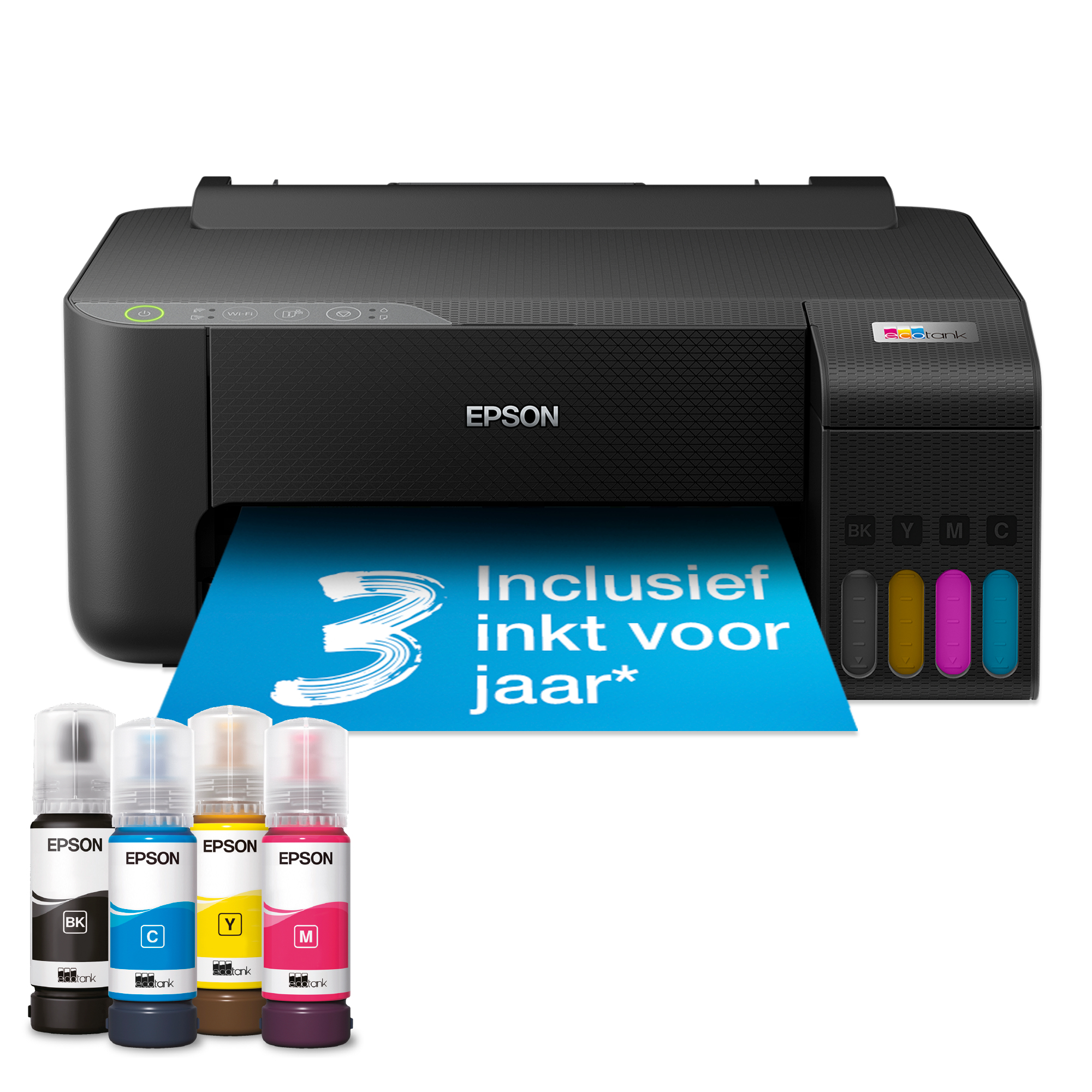 Epson EcoTank ET-1810 A4 Wi-Fi-printer met inkttank, inclusief tot 3 jaar inkt - Afbeelding 2