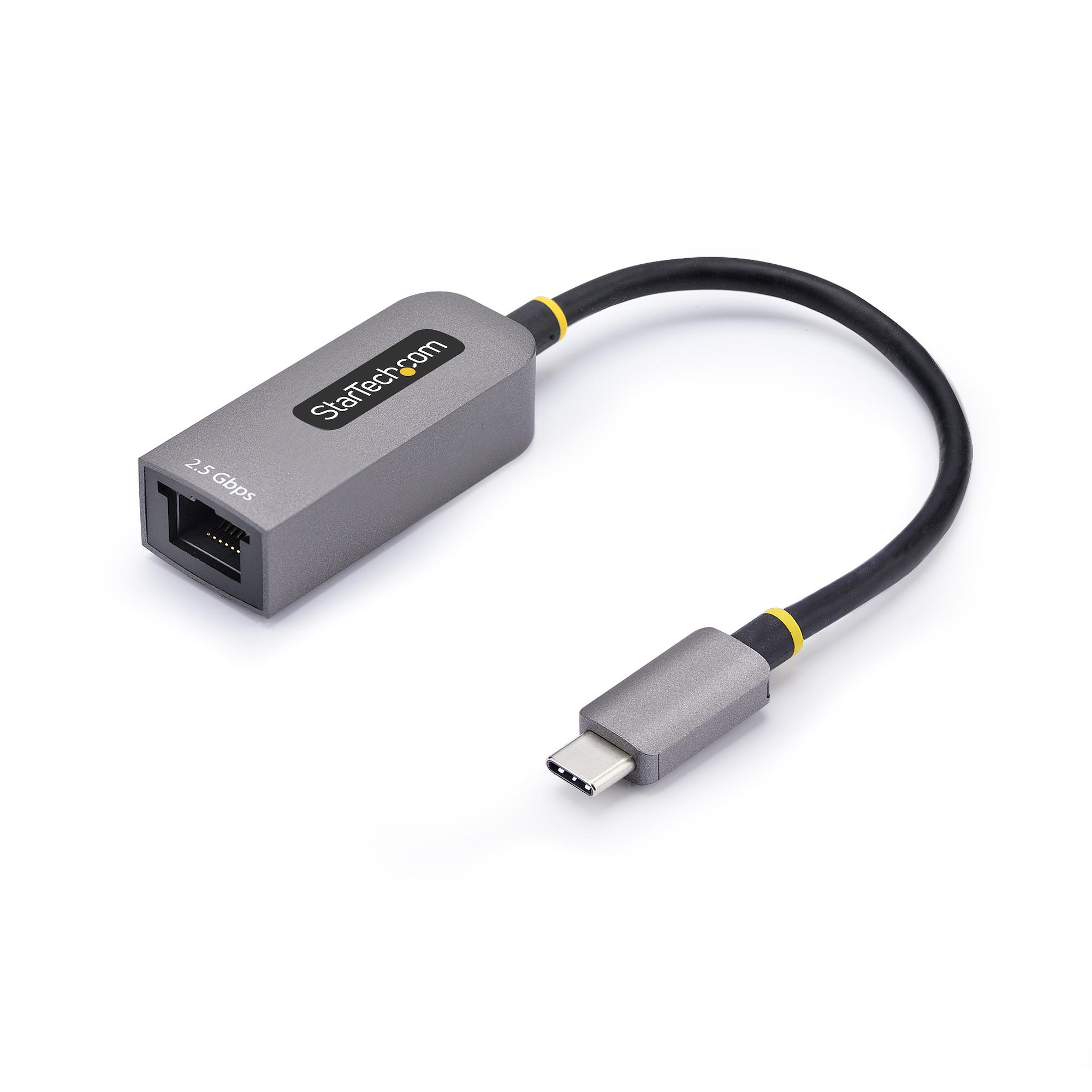 StarTech.com 2.5GbE USB-C naar Ethernet Adapter, NBASE-T NIC, USB 3.0 Type-C 2.5/1G Multi Speed Netwerk, Thunderbolt Compatibel, Windows & Mac - Afbeelding 2