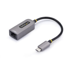 StarTech.com 2.5GbE USB-C naar Ethernet Adapter, NBASE-T NIC, USB 3.0 Type-C 2.5/1G Multi Speed Netwerk, Thunderbolt Compatibel, Windows & Mac