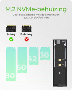 ICY BOX IB-1807MT-C31 SDD-behuizing Zwart M.2 - Afbeelding 8