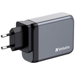 Verbatim 100 W GaN-wandoplader met vier poorten 2 x USB-C PD 100 W / 1 x USB-C PD 65 W / 1 x USB-A QC 3.0 (EU/VK/VS) - Afbeelding 4