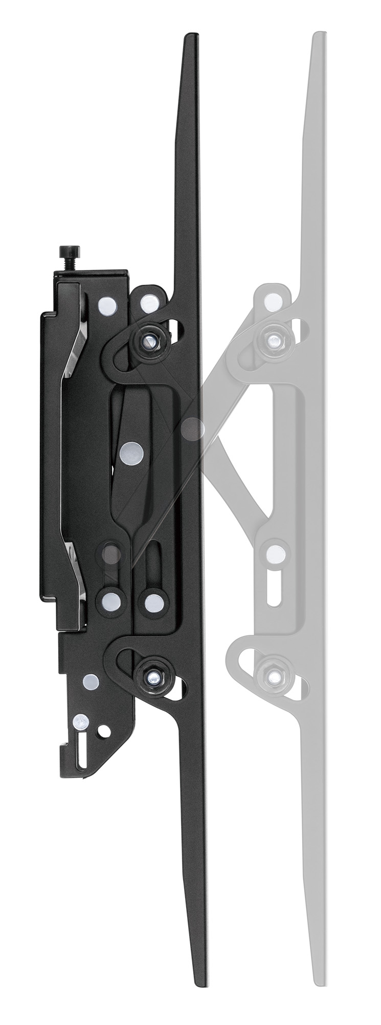 Manhattan Wandbeugel met verlenging voor TV’s en monitoren (Kantelbaar, anti-diefstal), voor schermen 37"–100", VESA-compatibiliteit: van 200×200 tot 800×400 mm (controleer de afmetingen van de vier montagegaten aan de achterzijde), max 75 kg, zwart - Afbeelding 9