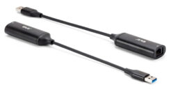 CLUB3D CAC-1421 tussenstuk voor kabels USB Type-A RJ45 Zwart