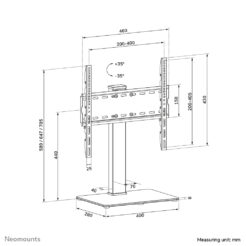 Neomounts DS45-430BL14 TV standaard 32-55"- zwenkbaar - Afbeelding 19