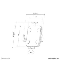 Neomounts WL15-625BL1 Tablet muurbeugel 7.9-11" - vergrendelbaar - universeel - Afbeelding 20