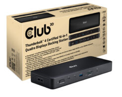 CLUB3D Thunderbolt 4 16-in-1 Quadra(4) Displays Dockingstation