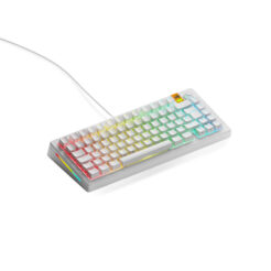 Glorious Gaming GMMK 3 HE 75% Prebuilt toetsenbord Gamen USB AZERTY Frans Wit