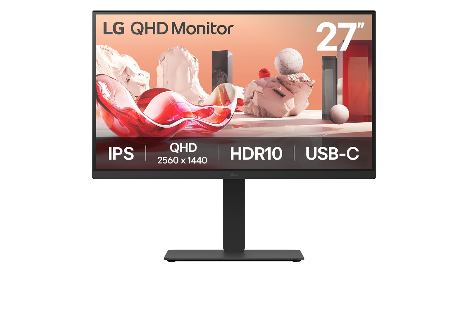 LG 27BA75QB-B.AEU computer monitor 68,6 cm (27") 2560 x 1440 Pixels Wide Quad HD LED Zwart - Afbeelding 2