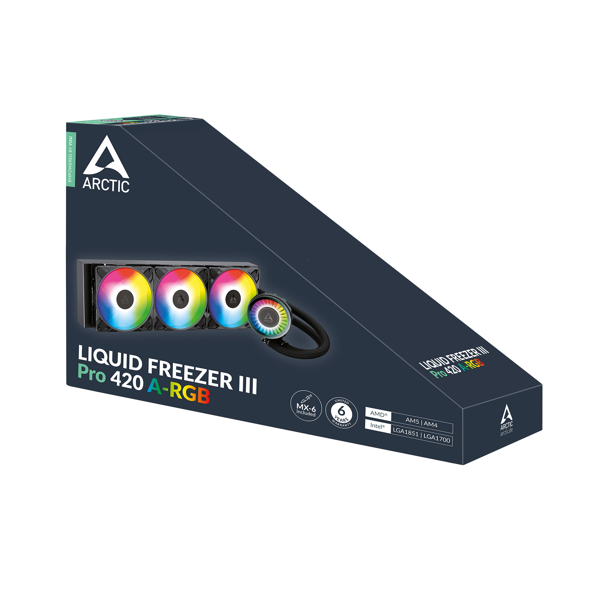 ARCTIC Liquid Freezer III Pro 420 A-RGB Processor Alles-in-één vloeistofkoeler 14 cm Zwart - Afbeelding 7