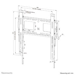 Neomounts WL30-750BL14 Heavy duty muurbeugel 42-75" - vlak - vergrendelbaar - snelle installatie - TÜV - Afbeelding 21