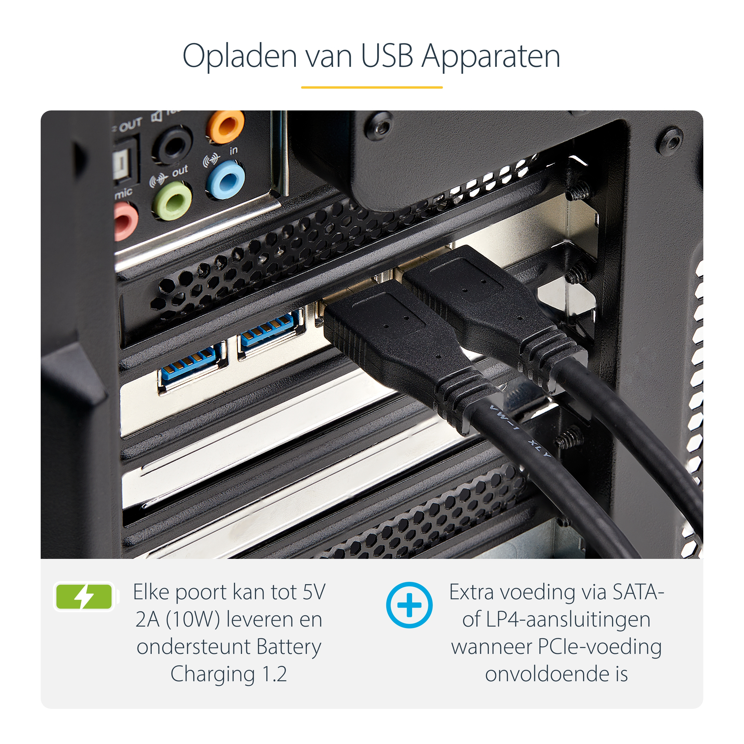 StarTech.com 4-Port USB PCIe Kaart, USB 3.2 5Gbps, PCI Express Uitbreidingskaart met 4x Onafhankelijke USB Controllers, 4x USB-A Poorten, Windows/macOS/Linux - Afbeelding 15