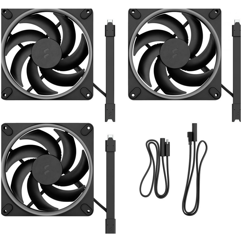 FRACTAL DESIGN Lüfter Momentum 14 RGB Black 3-Pack