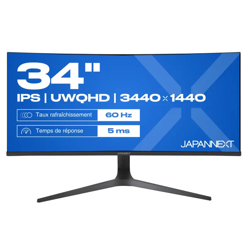 JAPANNEXT 86,4cm JN-IPS340UWQHD60C-C65W-HS-W curved    UWQHD